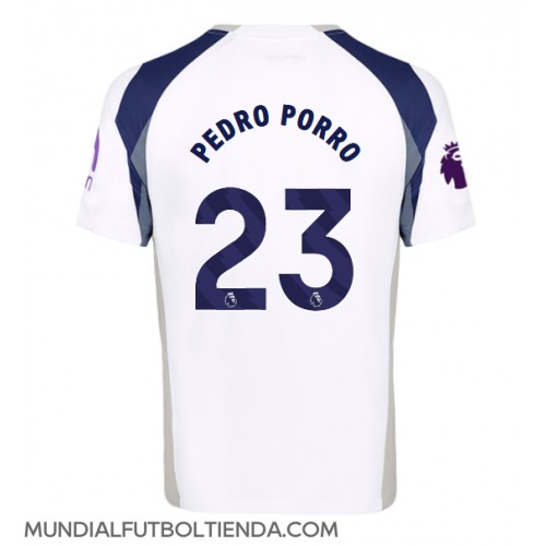 Camiseta Tottenham Hotspur Pedro Porro #23 Primera Equipación Replica 2025-26 mangas cortas